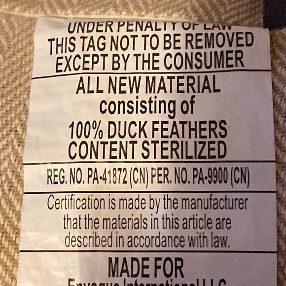 🪶EUC LACOURTE 100% Duck Feathers Decorative Pillow - Picture 5 of 11
